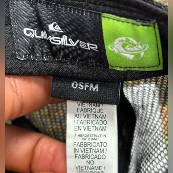 NEW! Quicksilver hat OSFA black SnapBack trucker mesh cap - Picture 6 of 8